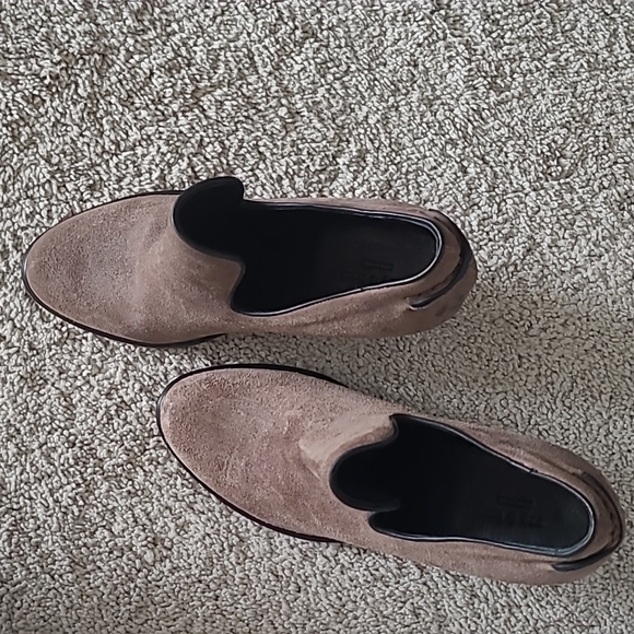 New Rag and bone suede heeled loafers - Picture 2 of 4